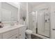 Bright bathroom features a modern vanity, clean toilet, and glass shower for a refreshing and functional space at 153 Wild Holly Dr, Moncks Corner, SC 29461
