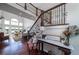 Grand entryway with hardwood floors, staircase and gorgeous decor at 1531 Murphys Island Ct, Awendaw, SC 29429