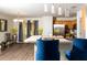 Open-concept kitchen with modern appliances and a breakfast bar at 186 Two Pond Loop, Ladson, SC 29456