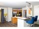 Open-concept kitchen with modern appliances and a breakfast bar at 186 Two Pond Loop, Ladson, SC 29456