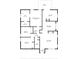 Floor plan of the residence, showing layouts of rooms and measurements at 2021 Arundel Pl, Mount Pleasant, SC 29464