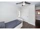 Inviting bedroom with ceiling fan, natural light, and stylish wood floors at 2119 Oyster Reef Lane Ln, Mount Pleasant, SC 29466
