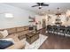 Inviting living room with open layout flowing into a modern kitchen, perfect for entertaining and everyday living at 2119 Oyster Reef Lane Ln, Mount Pleasant, SC 29466