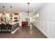 Spacious living area with sleek hardwood floors and a view of the modern kitchen at 2119 Oyster Reef Lane Ln, Mount Pleasant, SC 29466