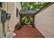 Charming brick patio with seating and access to the garden at 2169 Westrivers Rd, Charleston, SC 29412