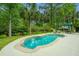 Inviting backyard pool surrounded by lush landscaping and a spacious patio at 225 River Oak Dr, Mount Pleasant, SC 29464
