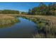 Picturesque water view showcasing a serene waterway and distant homes nestled among trees at 225 River Oak Dr, Mount Pleasant, SC 29464