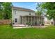 Spacious backyard with a screen porch extending the living space outdoors at 2436 Stingray Blvd, North Charleston, SC 29406