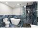 Beautiful bathroom featuring elegant soaking tub and tiled shower at 2436 Stingray Blvd, North Charleston, SC 29406
