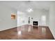 Spacious living room featuring wood floors, a fireplace, and a ceiling fan at 2520 Woodstream Rd, Mount Pleasant, SC 29466