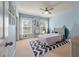 Bright bedroom with a playful decor, natural light, and a plush bed at 2627 Rutherford Way, Charleston, SC 29414