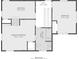 Detailed floor plan of the second floor, featuring bedrooms, bathrooms and hallways at 285 Roosevelt Dr, Saint Stephen, SC 29479