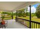 Inviting front porch featuring outdoor seating and a view of the surrounding neighborhood at 285 Roosevelt Dr, Saint Stephen, SC 29479