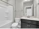 Standard bathroom featuring a shower/tub combo and a large mirror at 327 Tupelo Lake Dr, Summerville, SC 29486