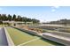 Bocce ball court lined with greenery, offering a serene recreational space at 327 Tupelo Lake Dr, Summerville, SC 29486
