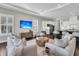 Open-concept living room boasts hardwood floors, recessed lighting, and flows seamlessly into the kitchen at 327 Tupelo Lake Dr, Summerville, SC 29486