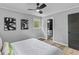 Well-lit bedroom featuring a view of the en-suite bathroom at 346 Horseshoe Rd, Moncks Corner, SC 29461