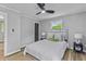 Comfortable bedroom featuring modern decor and two windows for ample lighting at 346 Horseshoe Rd, Moncks Corner, SC 29461