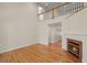 Large living room featuring hardwood floors, fireplace, and an open layout at 3756 Colonel Vanderhorst Circle, Mount Pleasant, SC 29466