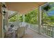 Covered porch featuring ample seating at 3756 Colonel Vanderhorst Circle, Mount Pleasant, SC 29466
