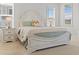 Comfortable main bedroom showcasing a beautifully made bed and bedside table with lamps at 403 Cool Bend Ln, Summerville, SC 29486