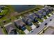 Aerial view of multiple backyards, featuring lush lawns and exterior property boundaries at 4916 Paddy Field Way, Ladson, SC 29456