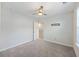 Bright bedroom featuring neutral walls, plush carpet, ceiling fan, and a tv mount offering a relaxing retreat at 555 Dunswell Dr, Summerville, SC 29486