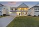 Charming two-story home with double porches, lush lawn, and a welcoming facade at sunset at 555 Dunswell Dr, Summerville, SC 29486