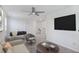 Cozy game room with a foosball table, comfortable seating, and a ceiling fan at 555 Dunswell Dr, Summerville, SC 29486