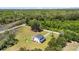 Aerial view of a charming home surrounded by lush greenery, complemented by a serene atmosphere in a natural setting at 795 Shagule Rd, Edisto Island, SC 29438