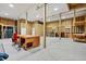 Spacious unfinished garage with wood framing, concrete floor and ample room for storage and projects at 795 Shagule Rd, Edisto Island, SC 29438