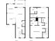 A complete floor plan with the first and second floors shown in detail at 8676 Grassy Oak Trl, North Charleston, SC 29420