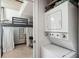 Laundry area with stackable washer/dryer and a bedroom visible at 1 Cool Blow St # 344, Charleston, SC 29403