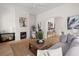 This living room offers neutral walls and hardwood floors at 1014 Alamo St, North Charleston, SC 29405