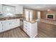 Modern kitchen with stainless steel appliances, granite countertops, and an island at 102 Six Point Ct, Goose Creek, SC 29445