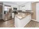 Stylish kitchen with stainless steel appliances, granite countertops, and a kitchen island at 102 Six Point Ct, Goose Creek, SC 29445