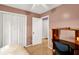 This bedroom offers a neutral color scheme and closet with folding doors at 109 Williams Ct, Goose Creek, SC 29445