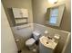 Bathroom featuring a vanity, mirror, toilet, and storage cabinet at 113 Germantown Rd, Summerville, SC 29483
