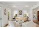 Well-lit living room features wood floors, white trim, and comfortable seating at 121 W Shipyard Rd, Mount Pleasant, SC 29464
