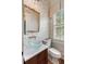 Unique powder room features bird-themed wallpaper, an ornate mirror and a vessel sink at 121 W Shipyard Rd, Mount Pleasant, SC 29464
