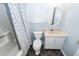 Bathroom featuring shower, toilet, vanity and oval mirror at 133 Tall Spruce Rd, Moncks Corner, SC 29461