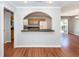 View of open concept kitchen with breakfast bar and stainless steel appliances at 133 Tall Spruce Rd, Moncks Corner, SC 29461