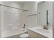 Clean, well-lit bathroom featuring a shower-tub combination and a modern vanity at 148 Cowrie Ct, Mount Pleasant, SC 29464