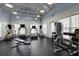 Bright community gym with treadmills, ellipticals, weight machines, and rubber flooring for fitness enthusiasts at 148 Cowrie Ct, Mount Pleasant, SC 29464