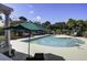 Scenic community pool featuring lounge chairs, umbrella tables, with clear blue water and plenty of space to relax at 148 Cowrie Ct, Mount Pleasant, SC 29464