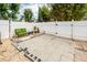 Private backyard patio featuring a seating area and privacy fence with lush bamboo landscaping at 151 Kirkland St, Goose Creek, SC 29445