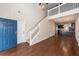 Hardwood floors, tall ceilings, and staircase leading to the second floor at 151 Kirkland St, Goose Creek, SC 29445