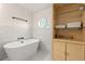 Modern bathroom featuring a standalone tub, stylish fixtures and tile at 1616 Refuge Run, Charleston, SC 29412