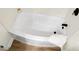 Bright bathtub with black fixtures at 1621 Point Park Dr, Johns Island, SC 29455