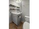 Bathroom with vanity, shelves, toilet and tile floors at 1661 Indy Dr, North Charleston, SC 29405